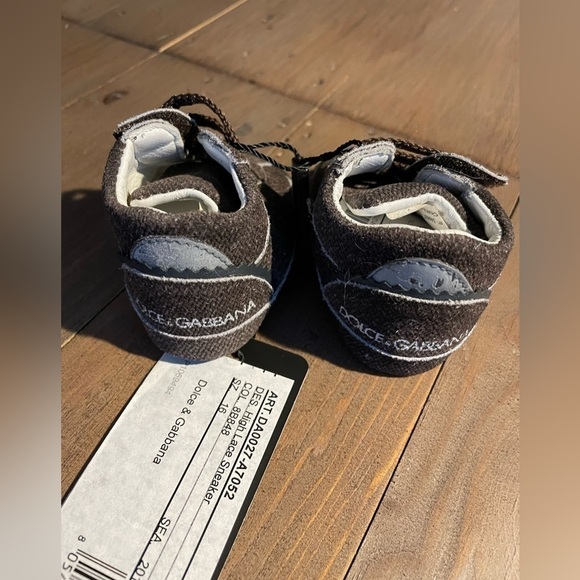 Dolce & Gabbana kids baby shoes sneakers brown NWT - Picture 2 of 5